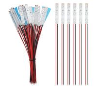 YIXISI 25 PCS 50mm Prewired Strip LED, 12V - 18V LED Strip Light, 2335 SMD LED Light, Red