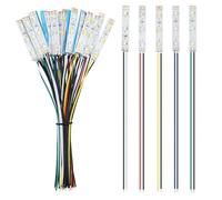 YIXISI 25 PCS 50mm Prewired Strip LED, 12V - 18V LED Strip Light, 2335 SMD LED Light, White/Red/Yellow/Blue/Green