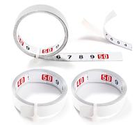 YIXISI 3 PCS 1m Self Adhesive Tape Measure, Self-Adhesive Metric Tape Measure From, Middle to Both Measure Tape, Self Adhesive Measuring Tape, for T-Track Woodworking, White