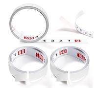 YIXISI 3 PCS 1m Self Adhesive Tape Measure, Self-Adhesive Metric Tape Measure From, Right to Left Measure Tape, Self Adhesive Measuring Tape, for T-Track Woodworking, White