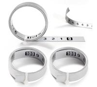 YIXISI 3 PCS 1m Self Adhesive Tape Measure, Self-Adhesive Metric Tape Measure From, Right to Left Measure Tape, Self Adhesive Measuring Tape, for T-Track Woodworking, Silver