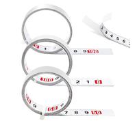 YIXISI 3 PCS 1m Self Adhesive Tape Measure, Self-Adhesive Metric Tape Measure From, Self Adhesive Measuring Tape, for T-Track Woodworking, 3 Different Specifications, White