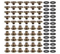 YIXISI 30 Set M5x4mm Chicago Binding Screws Kit, Book Binding Rivets, Leather Rivets, Binding Screws Posts, for DIY Leather Decoration Bookbinding, Bronze