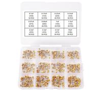 YIXISI 360 PCS 12 Values 0.1uF-10uF 50V Ceramic Capacitor Assortment Kit, Multilayer Monolithic Ceramic Chip Capacitors