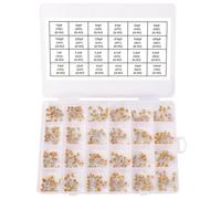 YIXISI 480 PCS 24 Values 10pF-100nF 50V Ceramic Capacitor Assortment Kit, Multilayer Monolithic Ceramic Chip Capacitors