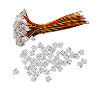 YIXISI 50 Pairs Mini Micro JST-XH 2.54mm 3-Pin Connector Plug with Wires Cables 15cm