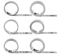 YIXISI 6 PCS 1m 2m Self Adhesive Tape Measure, Self-Adhesive Metric Tape Measure From, Self Adhesive Measuring Tape, for T-Track Woodworking, 6 Different Specifications, Silver