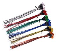 YIXISI 60 PCS 5mm LED Diodes Light 6 Colors (Each Color 10 PCS) with Diffused Colored Lens, Ultra Bright 12V 20cm Pre Wired, Orange/White/Red/Blue/Green/Yellow