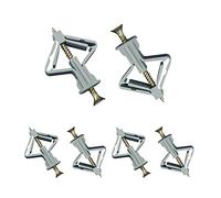 YIXISI 60 Sets Plasterboard Wall Plugs & Screws, Expansion Tube, Hollow Drywall Cavity Raw Wall Fixings, Expansion Tube Nylon Plug, Tapping Screws Fastener Kits