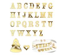 YiXjiuBP Vintage Bold Cake Letter Decor With Princess & Heart Accents
