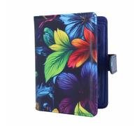 YIXONER Passport Holder For Travel, RFID Blocking Passport Wallet, Passport Cover Secure & Front Pocket Money Holder For Men & Women, Travel Wallet, Exotic Wild Cluster