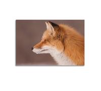 YiXong Beautiful Ginger Fox In The Snowy Forest Poster Decorative Painting Canvas Wall Posters And Art Picture Print Modern Family Bedroom Decor Posters 20x30inch(50x75cm)