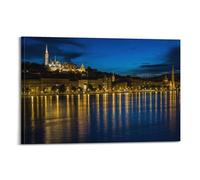 YiXong Budapest Capital of Germany Parliament Skyline Poster Decorative Painting Canvas Wall Posters And Art Picture Print Modern Family Bedroom Decor Posters 12x18inch(30x45cm)