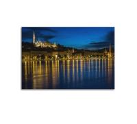 YiXong Budapest Capital of Germany Parliament Skyline Poster Decorative Painting Canvas Wall Posters And Art Picture Print Modern Family Bedroom Decor Posters 20x30inch(50x75cm)