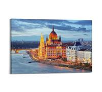 YiXong Budapest Hungary Parliament At Night Poster Decorative Painting Canvas Wall Posters And Art Picture Print Modern Family Bedroom Decor Posters 20x30inch(50x75cm)