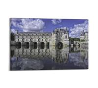 YiXong Chateau De Chenonceau Loire Valley France Poster Decorative Painting Canvas Wall Posters And Art Picture Print Modern Family Bedroom Decor Posters 08x12inch(20x30cm)