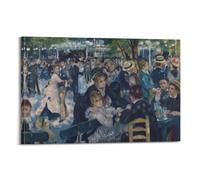 YiXong Dance at Le Moulin De La Galette 1876 by Pierre Auguste Renoir Poster Decorative Painting Canvas Wall Posters And Art Picture Print Modern Family Bedroom Decor Posters 08x12inch(20x30cm)