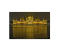YiXong Hungarian Parliament Building Budapest Hungary Poster Decorative Painting Canvas Wall Posters And Art Picture Print Modern Family Bedroom Decor Posters 20x30inch(50x75cm)