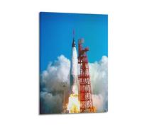 YiXong Launch of Friendship 7 John Glenn Aboard Mercury Program Poster Decorative Painting Canvas Wall Posters And Art Picture Print Modern Family Bedroom Decor Posters 24x36inch(60x90cm)
