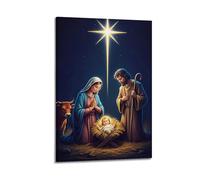 YiXong Religious Nativity of The Holy Infant Poster Decorative Painting Canvas Wall Posters And Art Picture Print Modern Family Bedroom Decor Posters 16x24inch(40x60cm)