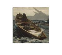 YiXong The Fog Warning by Winslow Homer Poster Decorative Painting Canvas Wall Posters And Art Picture Print Modern Family Bedroom Decor Posters 12x12inch(30x30cm)