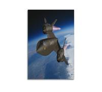 YiXong USAF SR-71 Blackbird Reconnaissance Aircraft Poster Decorative Painting Canvas Wall Posters And Art Picture Print Modern Family Bedroom Decor Posters 24x36inch(60x90cm)