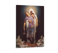 YiXong Watchers in The Night with Forgiven Jesus Christ Poste Poster Decorative Painting Canvas Wall Posters And Art Picture Print Modern Family Bedroom Decor Posters 16x24inch(40x60cm)