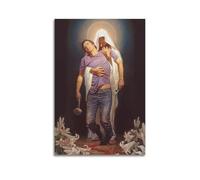 YiXong Watchers in The Night with Forgiven Jesus Christ Poste Poster Decorative Painting Canvas Wall Posters And Art Picture Print Modern Family Bedroom Decor Posters 16x24inch(40x60cm)