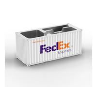 Yixoo Desktop Organizer, Secret Storage Box with Multiple Compartments Office Supplies Multi-function Shipping Container Storage Box Pen Pencil Holder, Business Name Cards Holder (White)