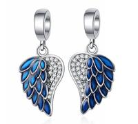 YIXUAN Angel Wings Charms Charm Fit for Pandora Bracelets Christmas Festival Heart Animals 925 Silver Stunning Women's Jewelry Gift for Women in Your Life