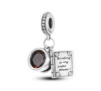 YIXUAN Book and Coffee Cup Charms 925 Silve Charms fits Pandora Bracelets Necklace Birthday Christmas Jewelry Gifts For Women