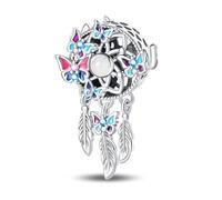 YIXUAN Butterfly Dreamcatcher Charms Charms fits Pandora 925 Silver fits Bracelets Necklace Pendant Bead Jewelry for Women Family Friends