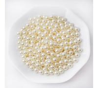 Yixuan Elegant Glossy Polished Pearl Beads, 300pcs 10mm Non Drilled Plastic Pearls, Faux Pearl Beads Without Holes for Vase Filler, DIY Craft, Table Scatter, Wedding Decoration, Home Decoration