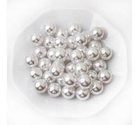 Yixuan Elegant Glossy Polished Pearl Beads, 40pcs 20mm Non Drilled Plastic Pearls, Faux Pearl Beads without Holes for Vase Filler, DIY Craft, Table Scatter, Wedding Decoration, Home Decoration