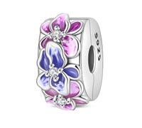 YIXUAN Friendship Iris Stopper Clip Charms Charm Fit for Pandora Bracelets Christmas Festival Heart Animals 925 Silver Stunning Women's Jewelry Gift for Women in Your Life