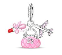 YIXUAN Glam Journey Charms Compatible with Pandora Bracelets Necklaces 925 Sterling Silver Bead Christmas Happy Jewelry Gifts