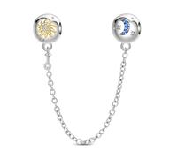 YIXUAN Sun and Moon Safety Charms Charm Fit for Pandora Bracelets Christmas Festival Heart Animals 925 Silver Stunning Women's Jewelry Gift for Women in Your Life