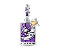 YIXUAN Tarot Moon Charms Charms fits Pandora 925 Silver fits Bracelets Necklace Pendant Bead Jewelry for Women Family Friends