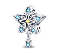 YIXUAN Tarot Star Pentacles Charms Charms fits Pandora 925 Silver fits Bracelets Necklace Pendant Bead Jewelry for Women Family Friends