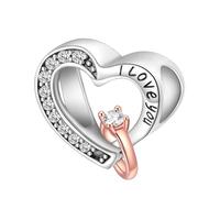 YIXUAN TrueLove Charms 925 Silve Charms fits Pandora Bracelets Necklace Birthday Christmas Jewelry Gifts For Women