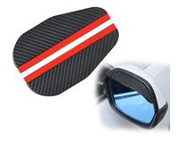 YIXUEERWSY 2Pcs Car Side Mirror Rain Guard for Nissan Qashqai 2 (II) J11 Facelift I 2017-2021,Car Side Mirror Waterproof Visor Rain Eyebrow, Protector Carbon Fiber Texture Suitable