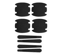 YIXUEERWSY 8 pcs Car Door Handle Scratch Protectors for Vauxhall Corsa Mk5 2014-2020,Car Door Handle Sticker Carbon Fiber Auto Side Cup Protective Film Anti-Scratch