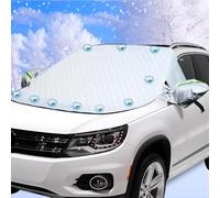 YIXUEERWSY Car Windshield Cover For Fiat 500 ab Bj. 2007,Windscreen Cover Frost with 9 Built-in Magnets, Snow Protector Magnetic with Two Mirror Covers