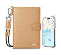 YIXXI Passport Holder,Leather Rfid Blocking Passport Covers Cases Wallets with Vaccine Card Holder Combo Passport Id Organize with Vaccine Card Slot Pasaport Holder for Girls Wome, Brown, Find My-A