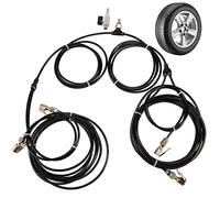 YIYADECO 4 Way Tire Inflation System with Closed Flow Chuck for Car Trucks Off Road Vehicles-Compatible with HPA Tanks and Compressors