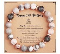 Yiyang 13th 16th 18th 21st 25th 30th 35th 40th 45th 50th 60th 65th 70th 75th 80th Birthday Gifts for Women, Natural Stone Bracelet Birthday Gifts for Women Mom Daughter Grandma Sister Coworker,