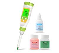 YIYEGO Bluetooth Food pH Meter, Digital pH Meter for Food High Accuracy Waterproof Food pH Tester with ATC for Sourdough and Bread Canning, Meat, Cheese, Solid Samples, and Water