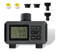YIYEGO Irrigation Computer, 2 Outputs, Smart Irrigation Machine, 3/4 Inch Connection, Up to 6 Irrigation Programs per Day, Programmable Water Timer for Garden, Greenhouse, Lawn