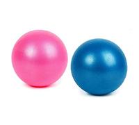 YiYFiT 2pcs Soft Pilates Ball,25cm Small Exercise Ball Anti Burst Yuga Ball Mini Barre Ball Stability Ball for Pilates,Yuga,Physical Therapy,Fitness Workout Women Gift(Pink and Blue)