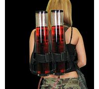 YIYIBYUS Dual Tank Backpack Drink Dispenser Portable Dual Barrel Beverage Liquid Liquor Beer Backpack Dispenser 3+3 Liter